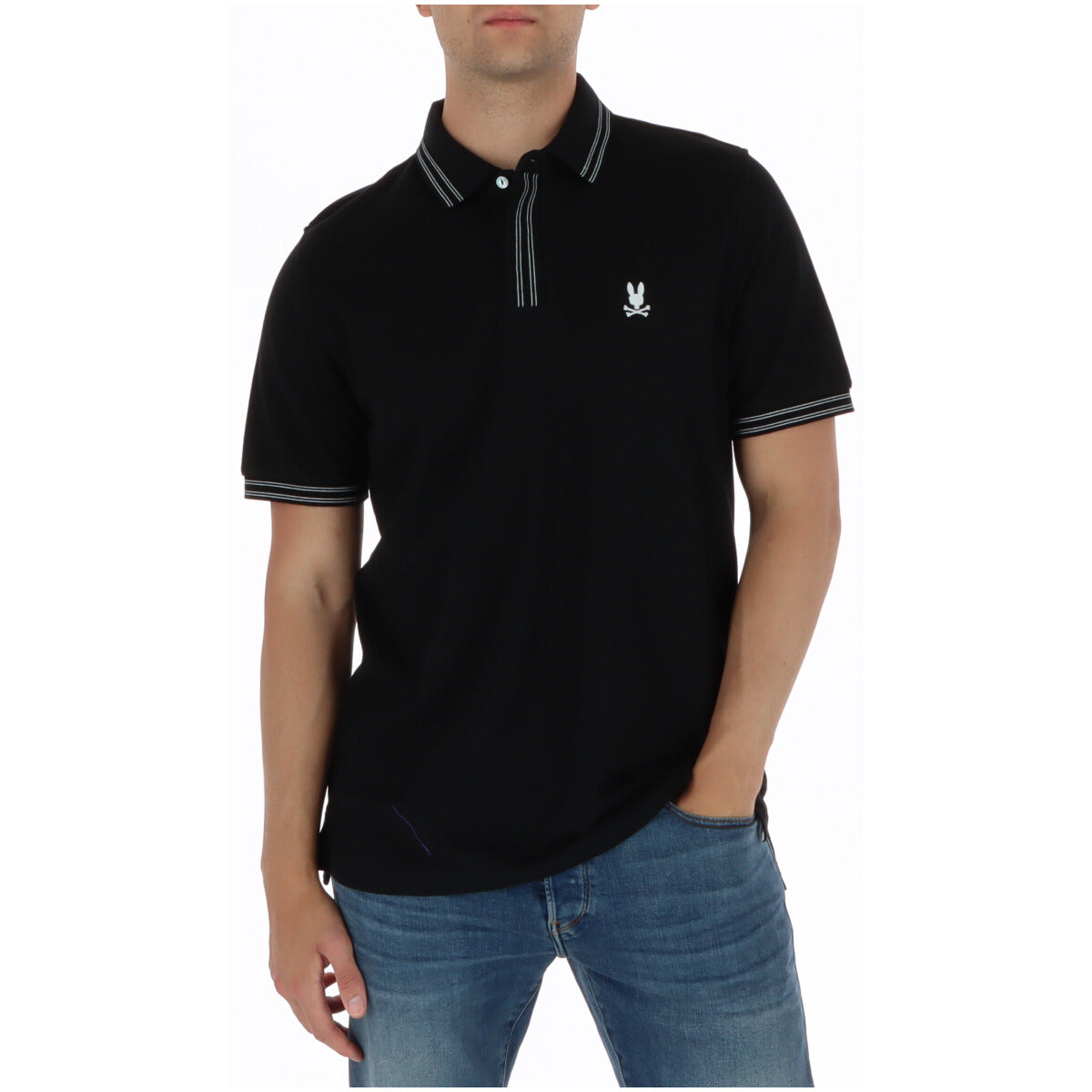 Psycho Bunny Polo Uomo Psycho Bunny MT0100122 black  black