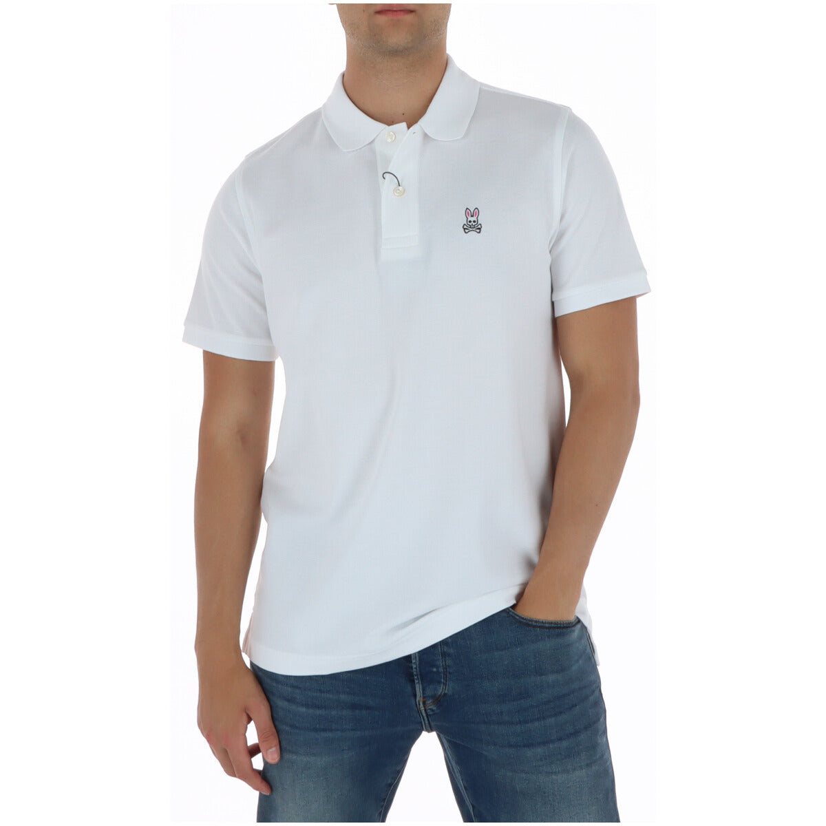 Psycho Bunny Polo Uomo Psycho Bunny B6K001ARPC white  white
