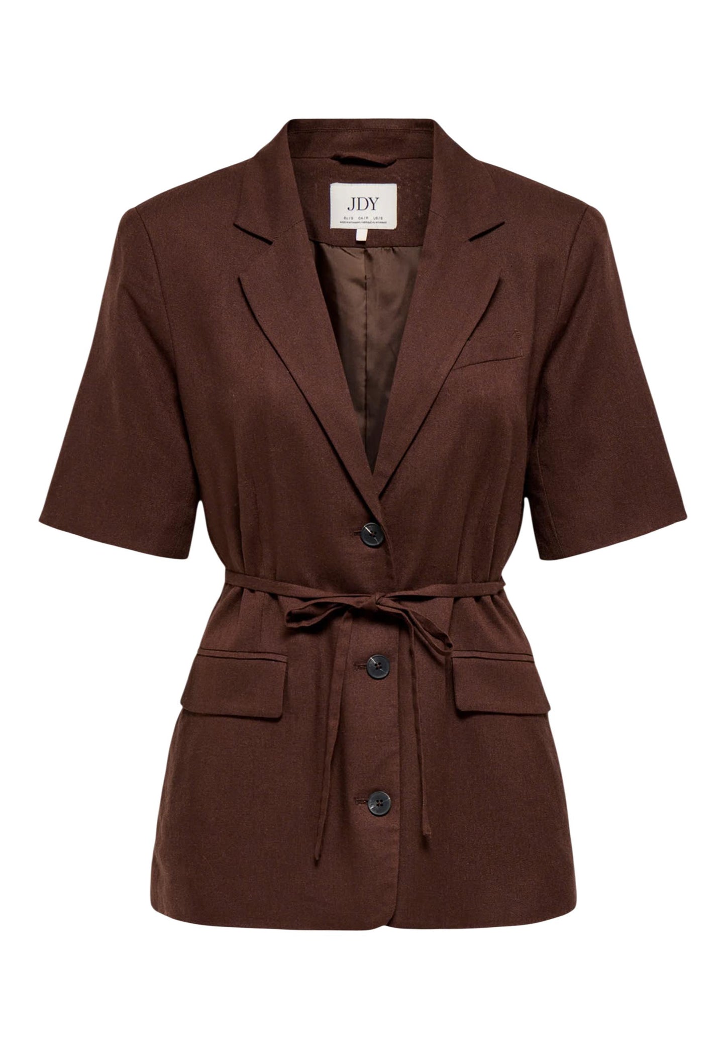 Jacqueline De Yong Giacca Donna Jacqueline De Yong Jdynaomi Linen S/S Belt Blazer Tlr brown  brown