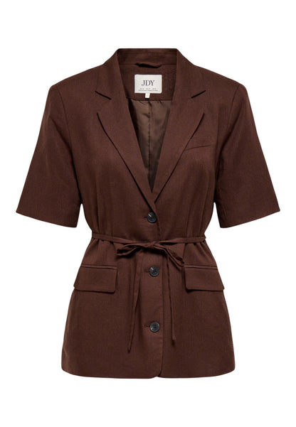 Jacqueline De Yong Giacca Donna Jacqueline De Yong Jdynaomi Linen S/S Belt Blazer Tlr brown  brown