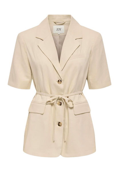 Jacqueline De Yong Giacca Donna Jacqueline De Yong Jdynaomi Linen S/S Belt Blazer Tlr beige  beige