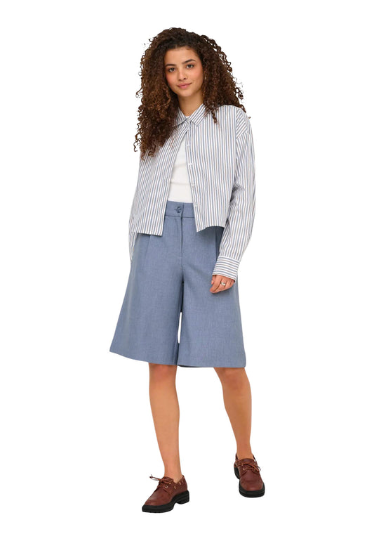 Only Shorts Donna Only Onllinda Hw Mel Long Shorts Tlr Noos light blue  light blue