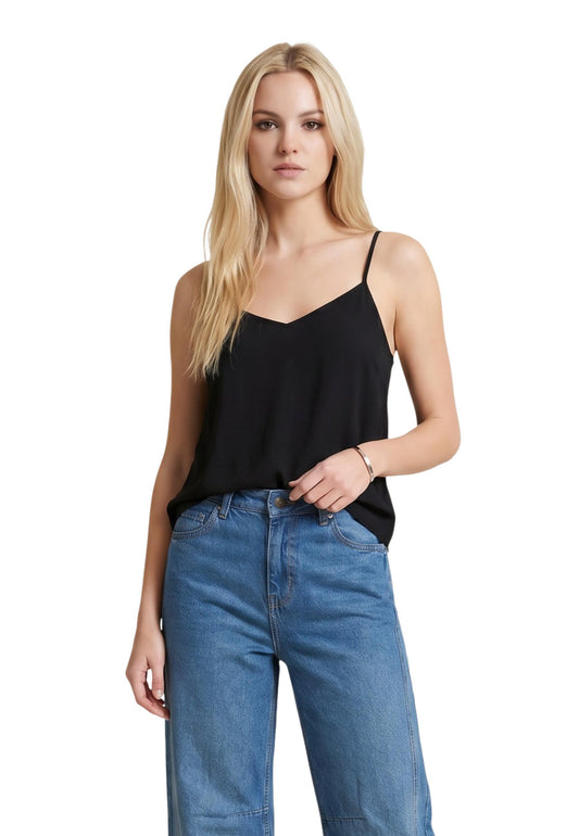Only Canotta Donna Only ONLNOVA LIFE VIS PARIS SINGLET WVN black  black