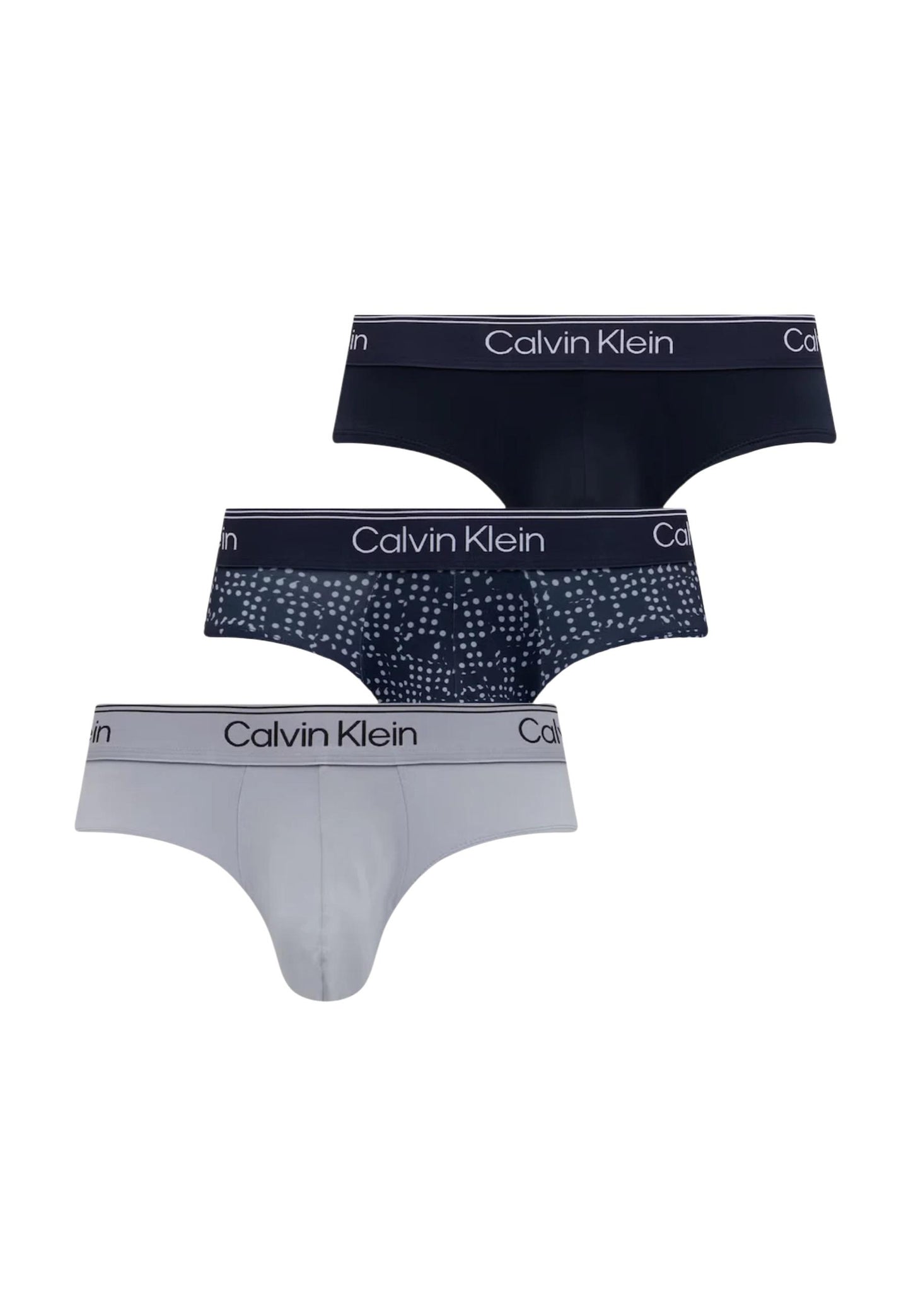 Calvin Klein Underwear Intimo Uomo Calvin Klein Underwear HIP BRIEF 3PK grey  grey