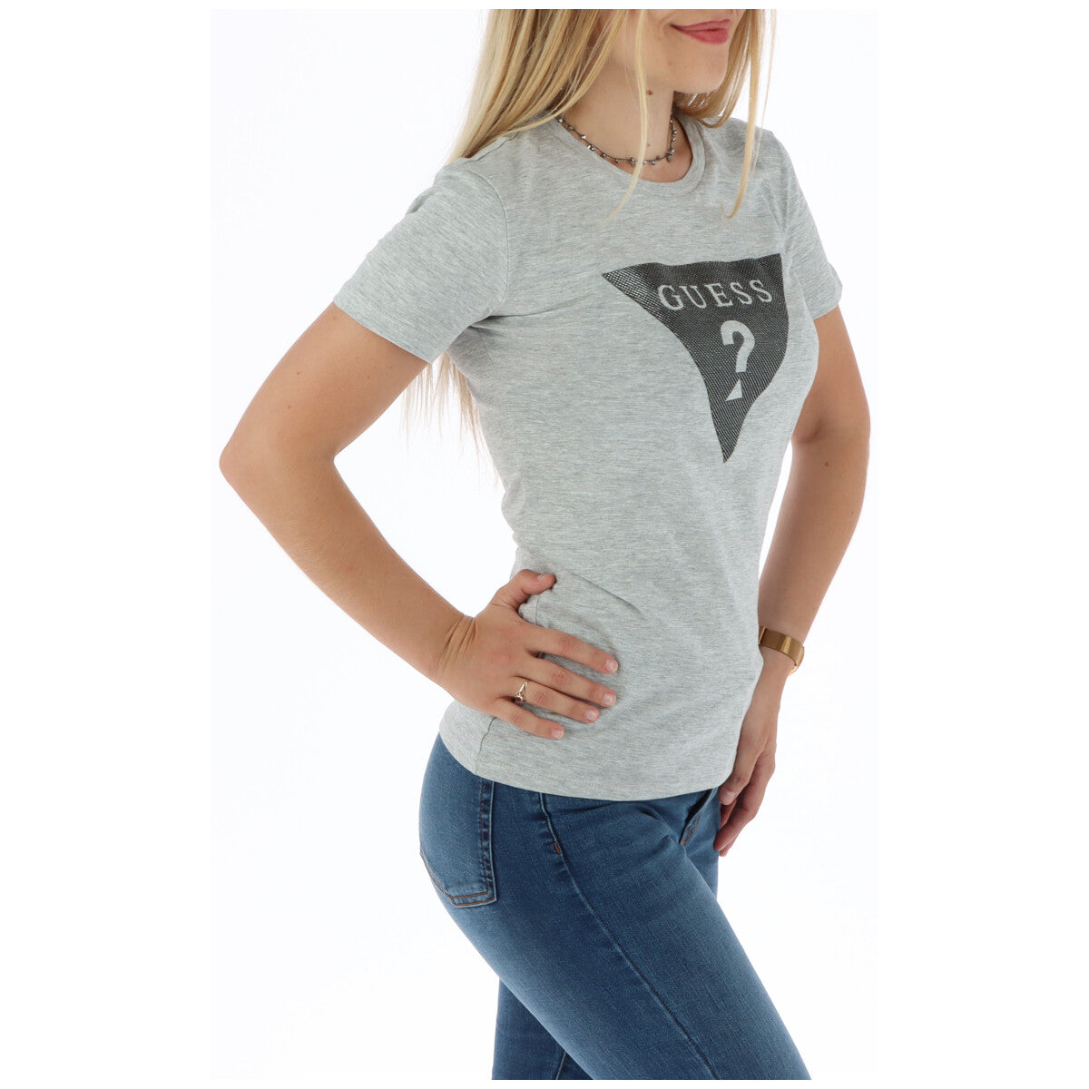 Guess T-Shirt Donna Guess Q1OI03KAOG0 grey  grey