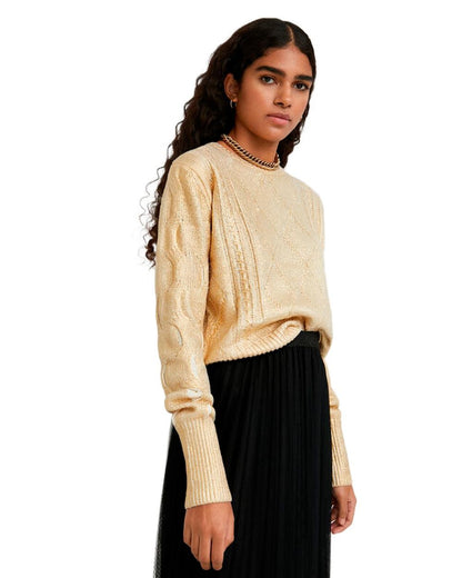 Desigual Maglia Donna Desigual 21WWJFX4 gold  gold