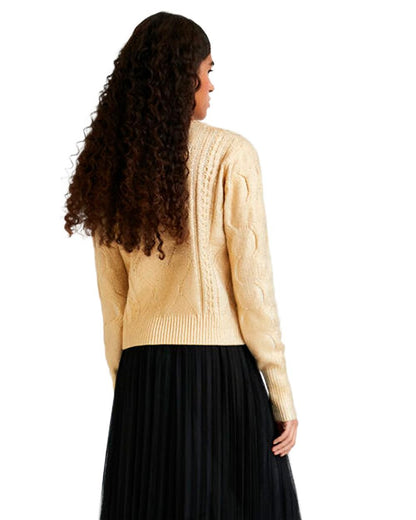 Desigual Maglia Donna Desigual 21WWJFX4 gold  gold