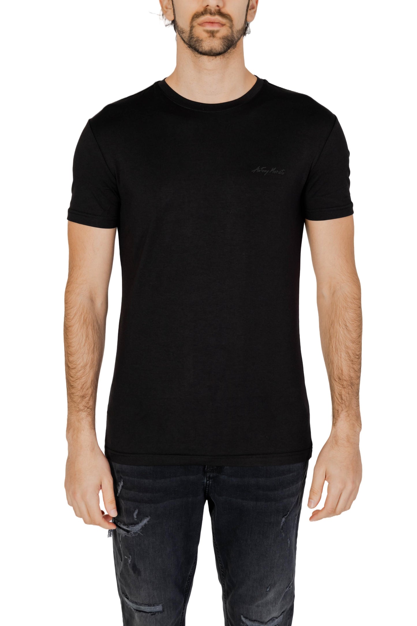 Antony Morato T-Shirt Uomo Antony Morato MMKS02324-FA120031 black  black