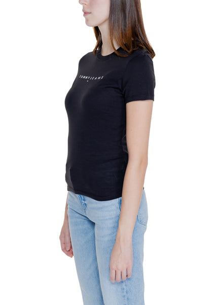 Tommy Hilfiger Jeans T-Shirt Donna Tommy Hilfiger Jeans DW0DW18398 black  Nero